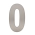 Huisnummer 0 XXL hoogte 50 cm geborsteld RVS Huisnummer 0 XXL hoogte 50 cm geborsteld RVS