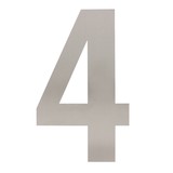Intersteel Huisnummer 4 XXL hoogte 50 cm geborsteld RVS