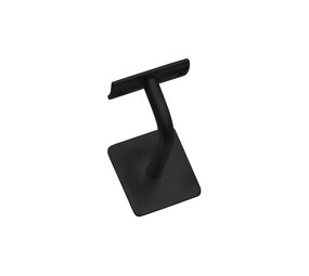 Intersteel Trapleuning houder gebogen vierkant hol zadel zwart Intersteel Trapleuning houder gebogen vierkant hol zadel zwart
