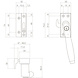 Intersteel Intersteel Raamsluiting afsluitbaar met slot Ton 400 messing getrommeld met ebbenhout - SKG3, links | De Oude Deurklink Intersteel Intersteel Raamsluiting afsluitbaar met slot Ton 400 messing getrommeld met ebbenhout - SKG3, links | De Oude Deurklink