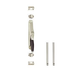 Intersteel Pomp-espagnolet Ton 400 met stangenset 2x 1250mm nikkel/ebbenhout Intersteel Pomp-espagnolet Ton 400 met stangenset 2x 1250mm nikkel/ebbenhout