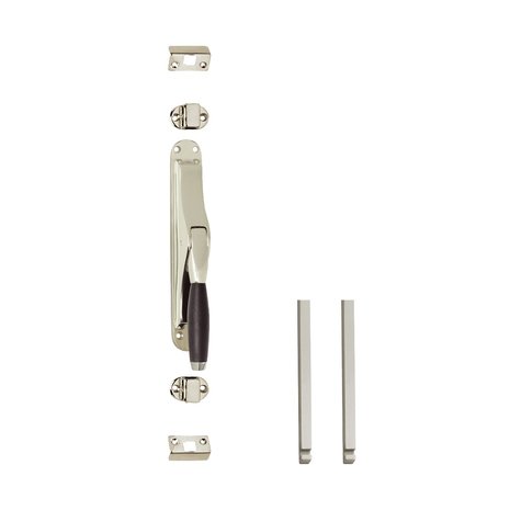 Intersteel Pomp-espagnolet Ton 400 met stangenset 2x 1250mm nikkel/ebbenhout Intersteel Pomp-espagnolet Ton 400 met stangenset 2x 1250mm nikkel/ebbenhout