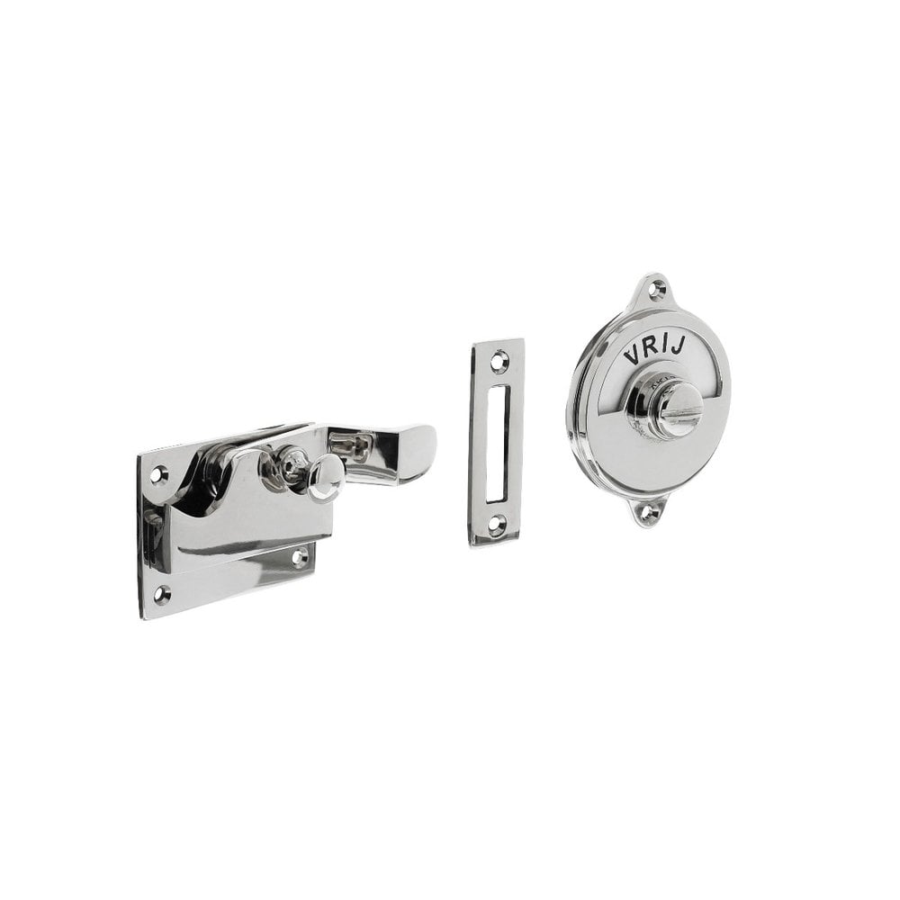 Intersteel Intersteel WC-slot hendel met bocht vrij-bezet chroom | De Oude Deurklink jaren 30 deurbeslag Intersteel Intersteel WC-slot hendel met bocht vrij-bezet chroom | De Oude Deurklink jaren 30 deurbeslag