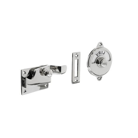 Intersteel Intersteel WC-slot hendel met bocht vrij-bezet chroom | De Oude Deurklink jaren 30 deurbeslag Intersteel Intersteel WC-slot hendel met bocht vrij-bezet chroom | De Oude Deurklink jaren 30 deurbeslag