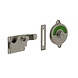 Intersteel WC slot met hendel met bocht rood-groen nikkel mat Intersteel WC slot met hendel met bocht rood-groen nikkel mat