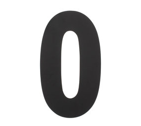 Intersteel Huisnummer 0 XXL hoogte 50 cm RVS/mat zwart Intersteel Huisnummer 0 XXL hoogte 50 cm RVS/mat zwart