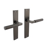 Intersteel Deurklink Bau-Stil geveerd op schild in antracietgrijs Intersteel Deurklink Bau-Stil geveerd op schild in antracietgrijs