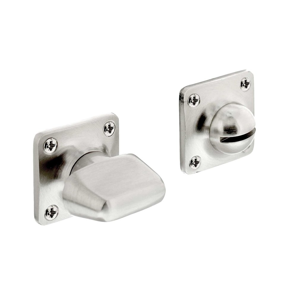 Intersteel Intersteel WC-slot mat nikkel schroefgaten badkamer toilet deurbeslag | De Oude Deurklink jaren 30 deurbeslag