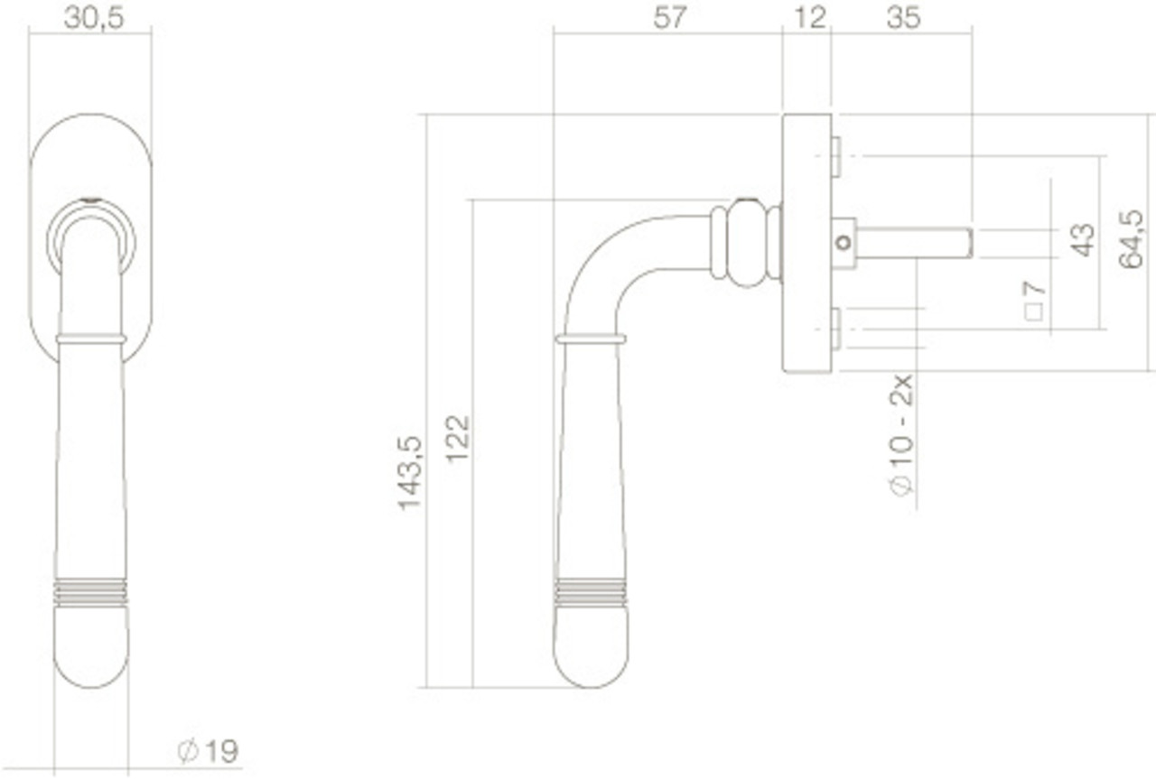 Intersteel Raamsluiting Helena nikkel mat Intersteel Raamsluiting Helena nikkel mat