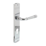 Intersteel Deurklink Helena op schild cilindergat 72mm chroom