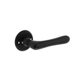 Intersteel Deurklink Trento met ronde rozet mat zwart Intersteel Deurklink Trento met ronde rozet mat zwart