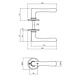 Intersteel Deurklink Trento met ronde rozet 50x5mm nikkel Intersteel Deurklink Trento met ronde rozet 50x5mm nikkel