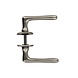 Intersteel Deurklink Trento met ronde rozet 50x5mm nikkel Intersteel Deurklink Trento met ronde rozet 50x5mm nikkel