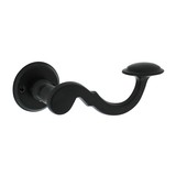 Intersteel Deurklink Posthoorn met rozet schroefgat mat zwart Intersteel Deurklink Posthoorn met rozet schroefgat mat zwart