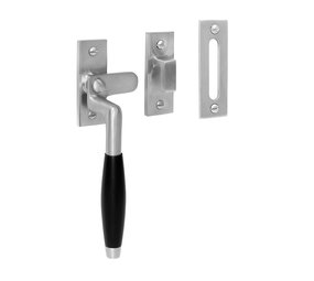 De Oude Deurklink Raamsluiting klassiek, verstevigd, mat nikkel, links De Oude Deurklink Raamsluiting klassiek, verstevigd, mat nikkel, links