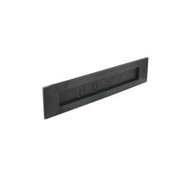 Intersteel Brievenbus rechthoekig met klep, binnendraaiend met tekst “POST” zwart Intersteel Brievenbus rechthoekig met klep, binnendraaiend met tekst “POST” zwart