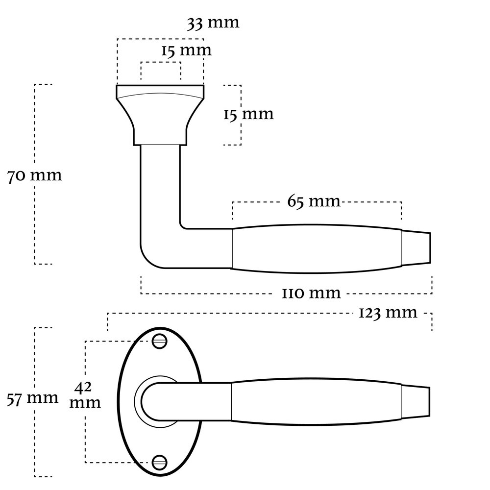 De Oude Deurklink Klassiek nikkel, ovaal rozet De Oude Deurklink Klassiek nikkel, ovaal rozet