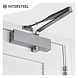 Intersteel Deurdranger RVS met schaararm DR 120 | De Oude Deurklink jaren 30 deurbeslag Intersteel Deurdranger RVS met schaararm DR 120 | De Oude Deurklink jaren 30 deurbeslag
