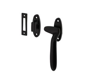 De Oude Deurklink Raamsluiting Ovaal rechts zwart De Oude Deurklink Raamsluiting Ovaal rechts zwart
