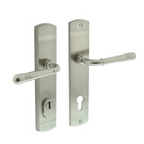 Intersteel Achterdeurbeslag Helena profielcilindergat 92mm met kerntrekbeveiliging mat nikkel