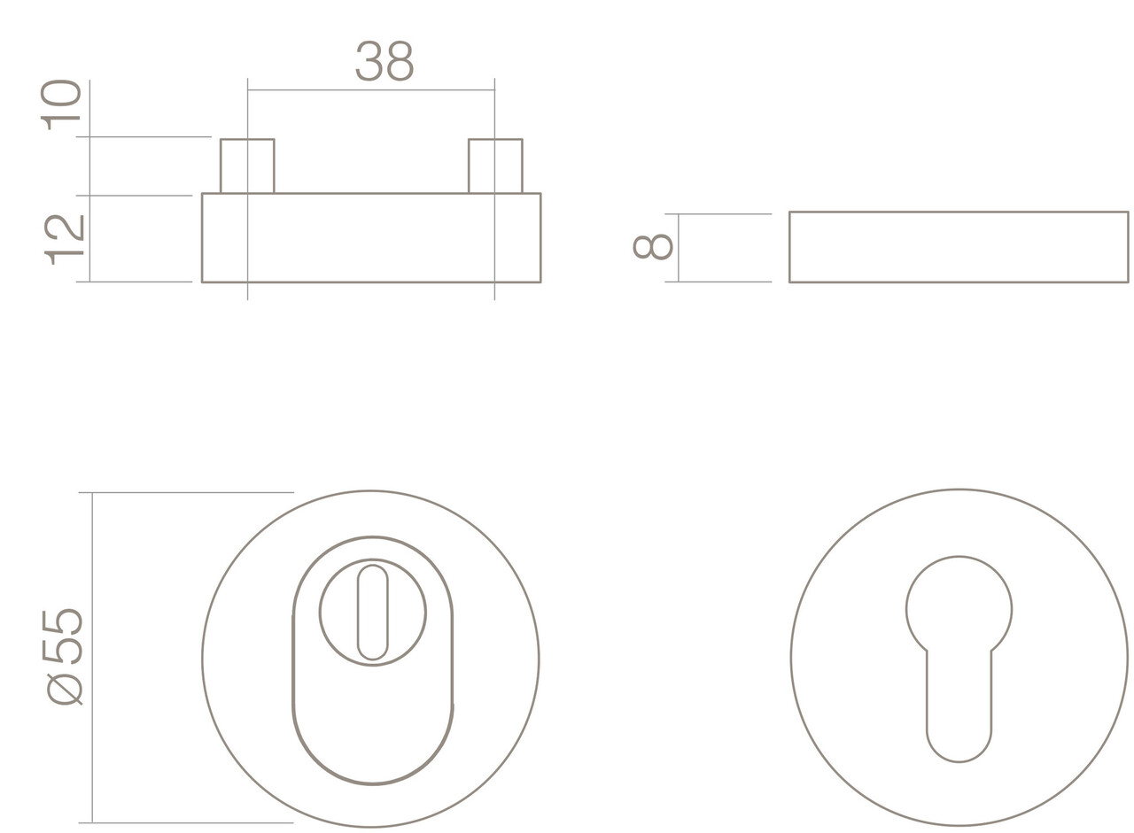 Intersteel Intersteel Veiligheidsrozetten SKG3 RVS kerntrekbeveiliging