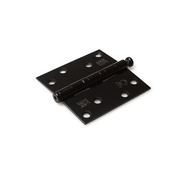 Dulimex Kogellagerscharnier rechte hoeken 89x89mm RVS zwart tot 80 kilo Dulimex Kogellagerscharnier rechte hoeken 89x89mm RVS zwart tot 80 kilo