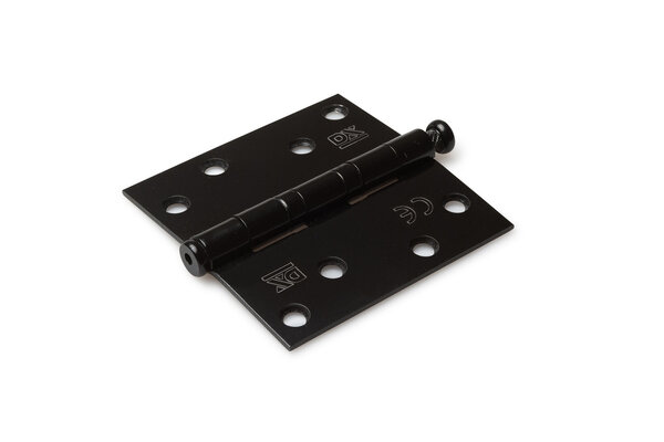 Dulimex Kogellagerscharnier rechte hoeken RVS zwart tot 80 kilo Dulimex Kogellagerscharnier rechte hoeken RVS zwart tot 80 kilo