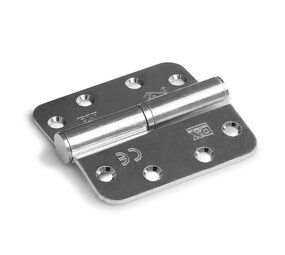 Dulimex Kogelstift paumelle ronde hoeken 89x89 mm SKG3 staal verzinkt Links Dulimex Kogelstift paumelle ronde hoeken 89x89 mm SKG3 staal verzinkt Links