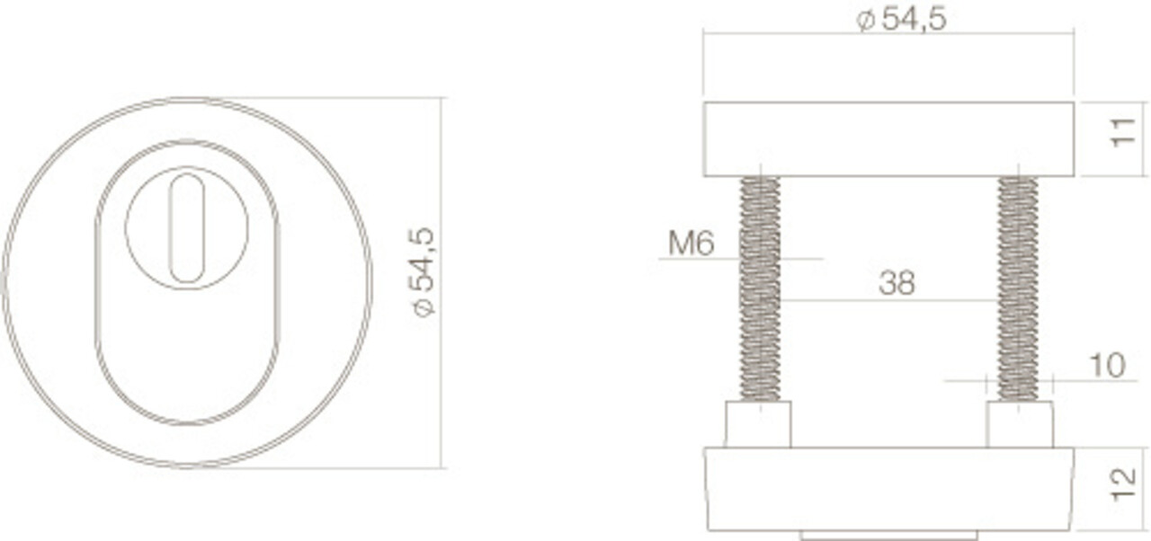 Intersteel Intersteel Veiligheidsrozetten SKG3 messing getrommeld kerntrekbeveiliging | De Oude Deurklink klassiek buitendeurbeslag Intersteel Intersteel Veiligheidsrozetten SKG3 messing getrommeld kerntrekbeveiliging | De Oude Deurklink klassiek buitendeurbeslag