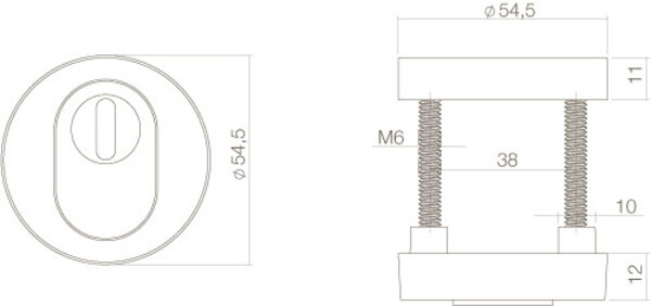 Intersteel Intersteel Veiligheidsrozetten SKG3 messing getrommeld kerntrekbeveiliging | De Oude Deurklink klassiek buitendeurbeslag Intersteel Intersteel Veiligheidsrozetten SKG3 messing getrommeld kerntrekbeveiliging | De Oude Deurklink klassiek buitendeurbeslag