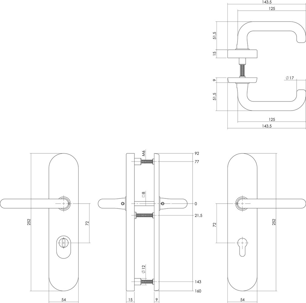 Intersteel Intersteel Veiligheidsbeslag SKG3 PC72mm kerntrekbeveiliging | De Oude Deurklink klassiek buitendeurbeslag Intersteel Intersteel Veiligheidsbeslag SKG3 PC72mm kerntrekbeveiliging | De Oude Deurklink klassiek buitendeurbeslag