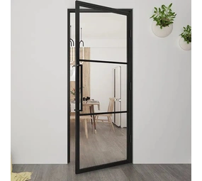 Loftdeur Stalen Scharnierdeur helder glas (inclusief stalen kozijn)