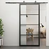 4-vaks Stalen schuifdeur met helder glas Incl. schuifdeursysteem 4-vaks Stalen schuifdeur met helder glas Incl. schuifdeursysteem