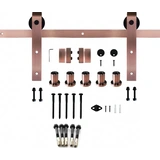 Loftdeur Schuifdeursysteem set Rose Gold 200cm