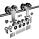 Loftdeur Schuifdeursysteem RVS Dubbel 200cm Loftdeur Schuifdeursysteem RVS Dubbel 200cm