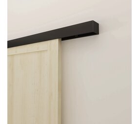 Loftdeur Schuifdeursysteem Modern zwart 200/240cm plafondmontage Loftdeur Schuifdeursysteem Modern zwart 200/240cm plafondmontage