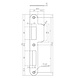 Intersteel Sluitplaat voor veiligheidsslot skg2 profielcilindergat 72 mm din links rvs Intersteel Sluitplaat voor veiligheidsslot skg2 profielcilindergat 72 mm din links rvs