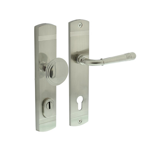 Intersteel Intersteel Buitendeurbeslag Helena mat nikkel PC92mm kerntrekbeveiliging