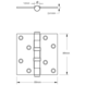 Dulimex Kogellagerscharnier rechte hoeken 89x89mm RVS zwart tot 80 kilo | De Oude Deurklink jaren 30 deurbeslag Dulimex Kogellagerscharnier rechte hoeken 89x89mm RVS zwart tot 80 kilo | De Oude Deurklink jaren 30 deurbeslag
