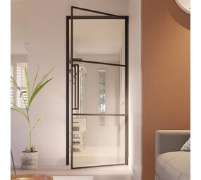 Loftdeur Slimline stalen scharnierdeur met helder glas