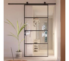 Loftdeur Industriële Slimline schuifdeur met slank elegant frame Loftdeur Industriële Slimline schuifdeur met slank elegant frame