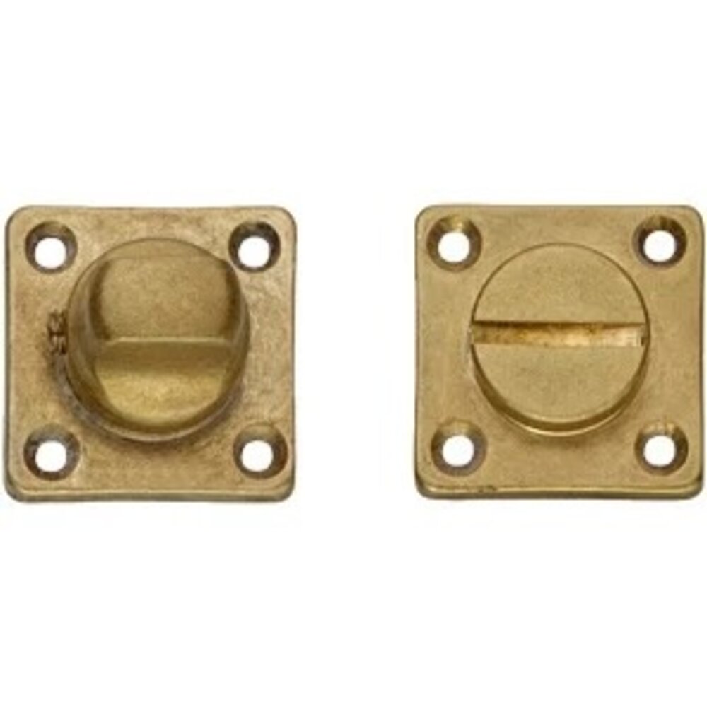 Intersteel WC slot vierkant messing getrommeld