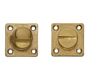 Intersteel WC slot vierkant messing getrommeld