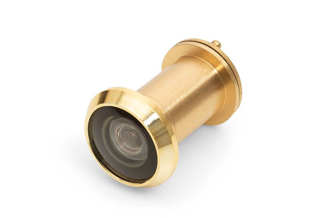 Dulimex Deurspion Big Eye 200° messing gepolijst | De Oude Deurklink klassiek buitendeurbeslag Dulimex Deurspion Big Eye 200° messing gepolijst | De Oude Deurklink klassiek buitendeurbeslag