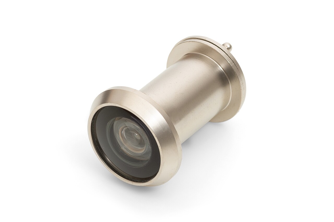 Dulimex Deurspion Big Eye 200° geborsteld RVS | De Oude Deurklink klassiek buitendeurbeslag Dulimex Deurspion Big Eye 200° geborsteld RVS | De Oude Deurklink klassiek buitendeurbeslag