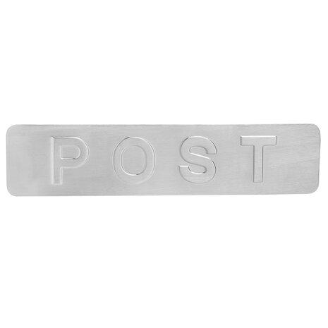 Mooi Deurbeslag Homebox Buitenzijde in mat nikkel met 'Post' Front Mooi Deurbeslag Homebox Buitenzijde in mat nikkel met 'Post' Front