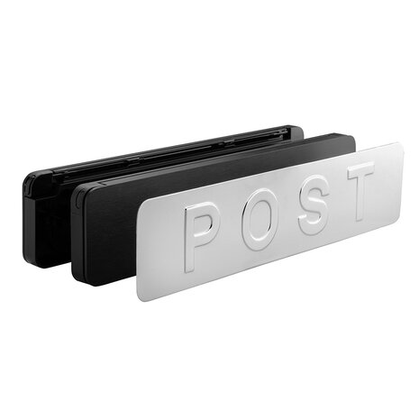 Mooi Deurbeslag Homebox Buitenzijde in mat nikkel met 'Post' Front Mooi Deurbeslag Homebox Buitenzijde in mat nikkel met 'Post' Front
