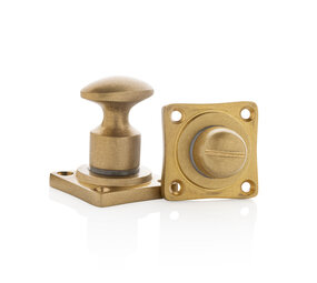 De Oude Deurklink WC Slot Draaiknop messing getrommeld De Oude Deurklink WC Slot Draaiknop messing getrommeld