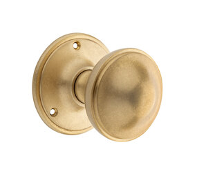 De Oude Deurklink Draaibare deurknop 80mm messing getrommeld