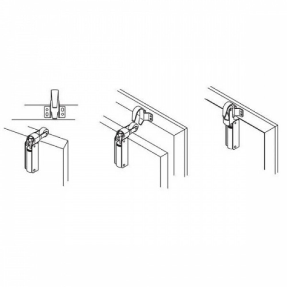 Dulimex Deuropvanger incl. sluithaak instelbare sluitsnelheid zwart Dulimex Deuropvanger incl. sluithaak instelbare sluitsnelheid zwart